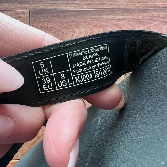 Dr. Martens Blaire Black Leather Gladiator Sandals Platform Size Women's 8 - Picture 5 of 6